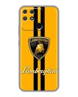 Чохол для Realme NARZO 30A з картинкою «Lamborghini Stripe жовтий»
