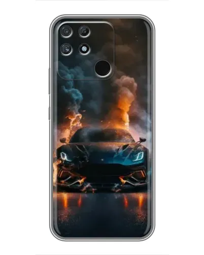Чохол для Realme NARZO 30A з картинкою «Lamborghini димна естетика»
