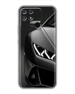 Чохол для Realme NARZO 30A з картинкою «Lamborghini фари деталізація»