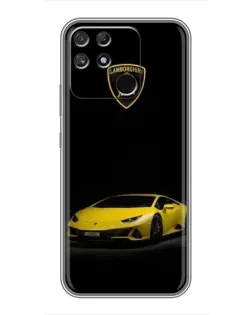 Чохол для Realme NARZO 30A з картинкою «Lamborghini жовтий акцент»