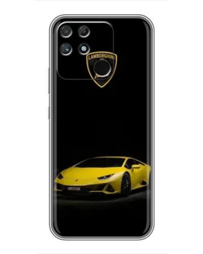Чохол для Realme NARZO 30A з картинкою «Lamborghini жовтий акцент»