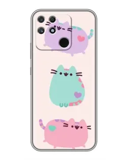 Чохол для Realme NARZO 30A з картинкою «Pusheen тріо»