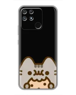 Чохол для Realme NARZO 30A з картинкою «Пушин на чорному»