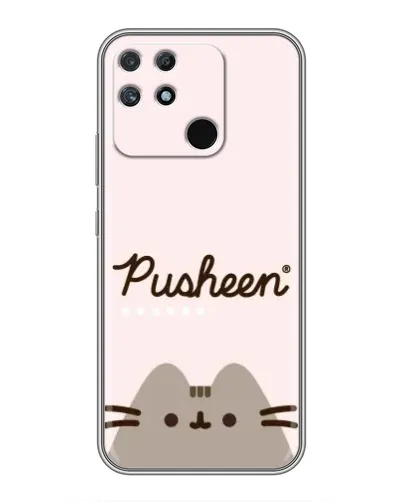 Чохол для Realme NARZO 30A з картинкою «Pusheen логотип» Чохол для Realme NARZO 30A з картинкою «Pusheen логотип»