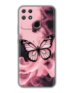 Чохол для Realme NARZO 30A з картинкою «Метелик у диму»
