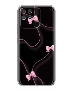 Чехол для Realme NARZO 30A с картинкой «Розовые ленты»