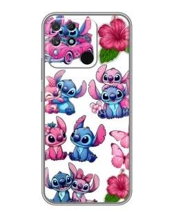 Чохол для Realme NARZO 30A з картинкою «Стікери Stitch та Angel»
