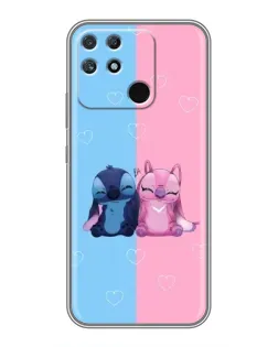 Чохол для Realme NARZO 30A з картинкою «Stitch та Angel Love»