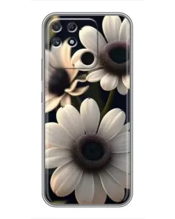 Чохол для Realme NARZO 30A з картинкою «Білі маргаритки макро»