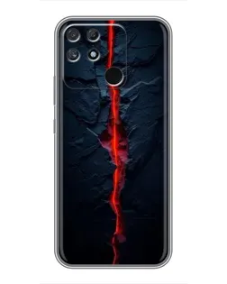 Чехол для Realme NARZO 30A с картинкой «Kрасная лавовая трещина» Чехол для Realme NARZO 30A с картинкой «Kрасная лавовая трещина»