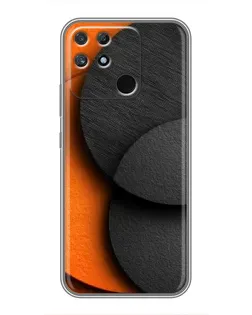 Чехол для Realme NARZO 30A с картинкой «Геометрия оранжевых кругов» Чехол для Realme NARZO 30A с картинкой «Геометрия оранжевых кругов»