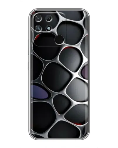 Чехол для Realme NARZO 30A с картинкой «Объемная темная решетка» Чехол для Realme NARZO 30A с картинкой «Объемная темная решетка»