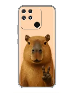 Чехол для Realme NARZO 30A с картинкой «Капибара виктория» Чехол для Realme NARZO 30A с картинкой «Капибара виктория»