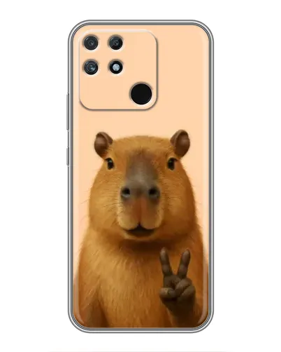 Чехол для Realme NARZO 30A с картинкой «Капибара виктория»