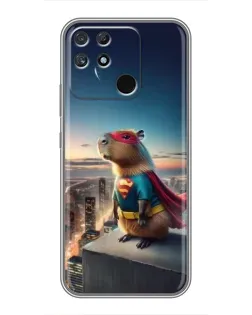 Чехол для Realme NARZO 30A с картинкой «Капи-мен супергерой» Чехол для Realme NARZO 30A с картинкой «Капи-мен супергерой»