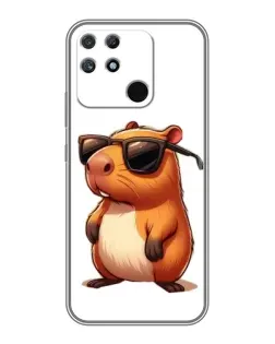 Чехол для Realme NARZO 30A с картинкой «Капибара в очках» Чехол для Realme NARZO 30A с картинкой «Капибара в очках»