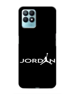 Чехол для Realme NARZO 50 с картинкой «Jordan White Logo»