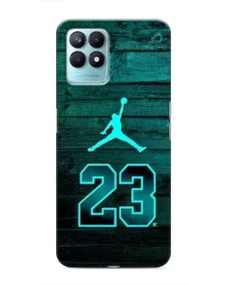Чехол для Realme NARZO 50 с картинкой «Jordan Cyan 23»