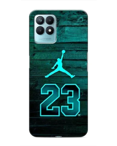 Чехол для Realme NARZO 50 с картинкой «Jordan Cyan 23»