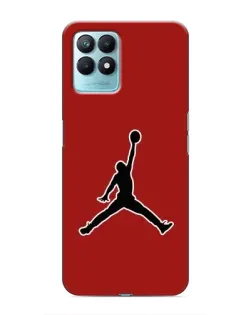 Чехол для Realme NARZO 50 с картинкой «Jordan Red Back»