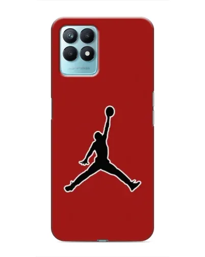 Чехол для Realme NARZO 50 с картинкой «Jordan Red Back»