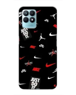 Чехол для Realme NARZO 50 с картинкой «Nike Mix Pattern»