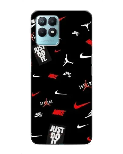 Чехол для Realme NARZO 50 с картинкой «Nike Mix Pattern»