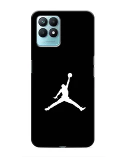 Чехол для Realme NARZO 50 с картинкой «Jordan Silhouette»