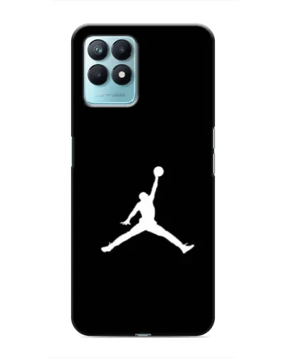 Чехол для Realme NARZO 50 с картинкой «Jordan Silhouette»