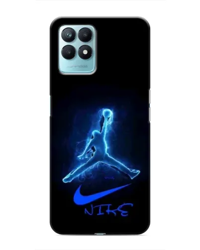 Чехол для Realme NARZO 50 с картинкой «Jordan Neon Blue»