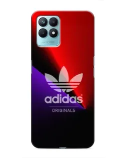Чехол для Realme NARZO 50 с картинкой «Adidas Red Neon»