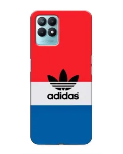Чехол для Realme NARZO 50 с картинкой «Ретро блоки Adidas»