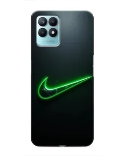 Чехол для Realme NARZO 50 с картинкой «Неоновый контур Nike»