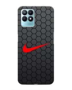 Чехол для Realme NARZO 50 с картинкой «Nike — карбоновая сетка»