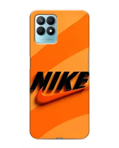Чехол для Realme NARZO 50 с картинкой «Оранжевый драйв Nike»