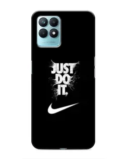 Чехол для Realme NARZO 50 с картинкой «Текстовый принт Nike»