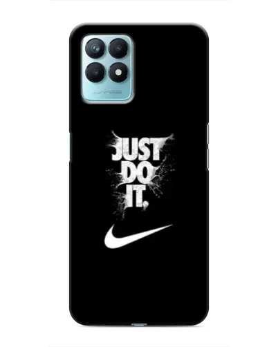 Чехол для Realme NARZO 50 с картинкой «Текстовый принт Nike»