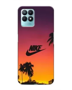 Чехол для Realme NARZO 50 с картинкой «Nike на закате солнца»