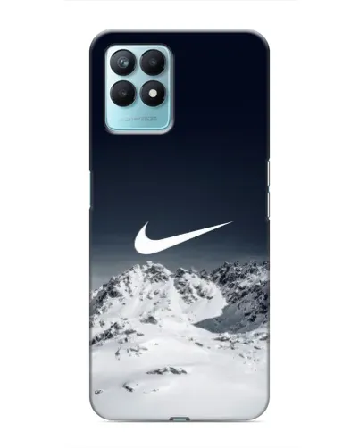 Чехол для Realme NARZO 50 с картинкой «Nike — зимние горы»