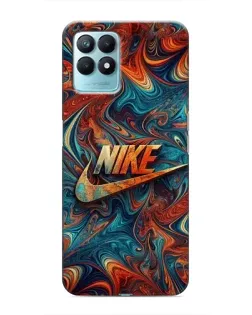 Чехол для Realme NARZO 50 с картинкой «Nike в абстракции»