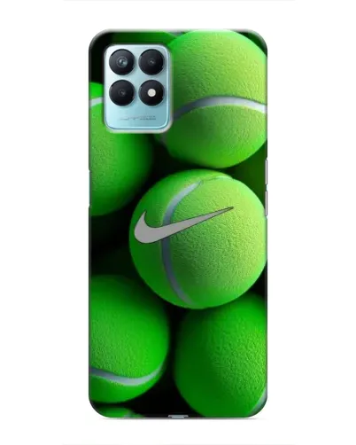 Чехол для Realme NARZO 50 с картинкой «Теннисные мячи Найк»