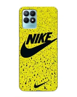 Чехол для Realme NARZO 50 с картинкой «Желтый текстурный Nike»