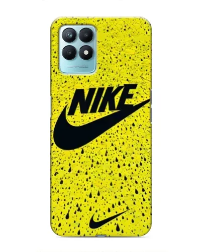 Чехол для Realme NARZO 50 с картинкой «Желтый текстурный Nike»