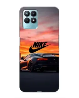 Чехол для Realme NARZO 50 с картинкой «Nike и суперкар»