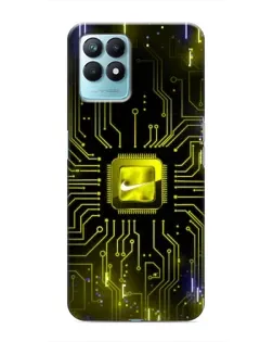 Чехол для Realme NARZO 50 с картинкой «Nike — золотая искра»