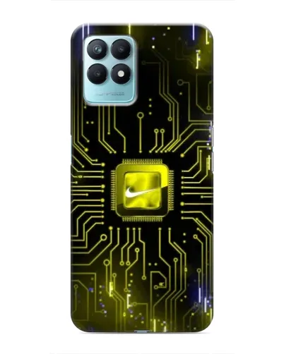 Чехол для Realme NARZO 50 с картинкой «Nike — золотая искра»