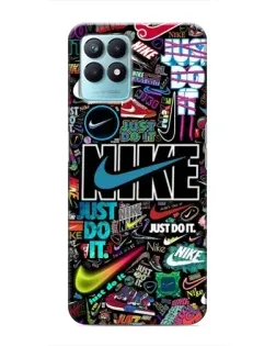 Чохол для Realme NARZO 50 з картинкою «Яскравий колаж Nike»