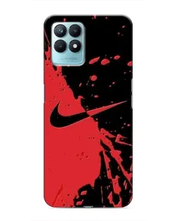 Чохол для Realme NARZO 50 з картинкою «Червоні бризки Nike»