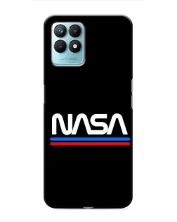 Чехол для Realme NARZO 50 с картинкой «NASA — классика Red Blue»