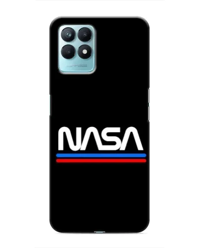 Чехол для Realme NARZO 50 с картинкой «NASA — классика Red Blue» Чехол для Realme NARZO 50 с картинкой «NASA — классика Red Blue»